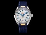 Omega 41*13.5MM 904L Steel Super-LumiNova Coating White Dial Men Mechanical Watch